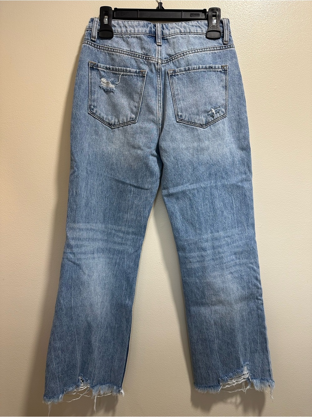 VERVET Women’s 90's Vintage Style Distressed High Rise Flare Jeans - Picture 2 of 13